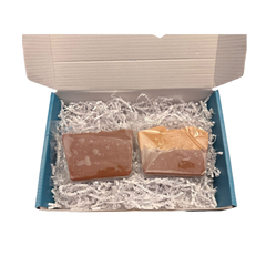 Chocolate & Chocolate Peanut Butter Fudge in a Gift Box (1/2lb)