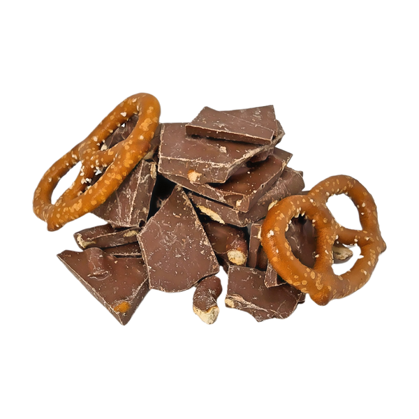 Salted Pretzel Bark, Milk Chocolate