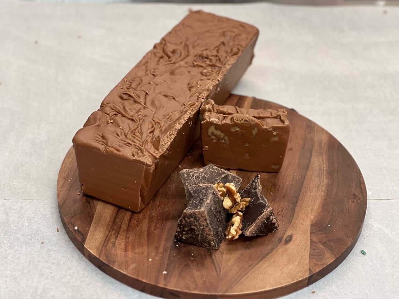 Belgian Chocolate Walnut Fudge 1/4 lb.